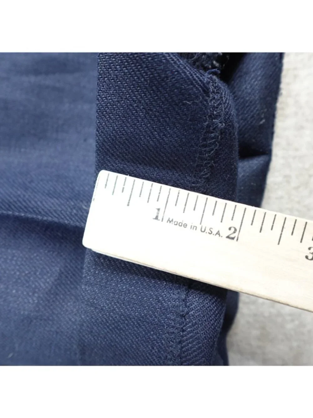 Polo Ralph Lauren Mens Pants 38 x 32 Blue Navy Solid 100% Linen Preston